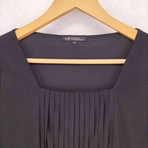 ニジュウサンク 23区 洗えるプリーツワンピース レディース JPN:40